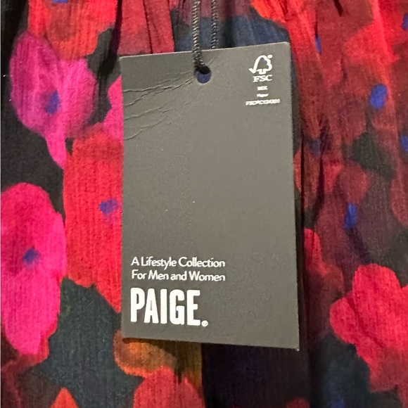 NWT Paige Sleeveless Cayman Floral Silk Halter Neck A-line Swing Mini Dress TB5 - Picture 11 of 15